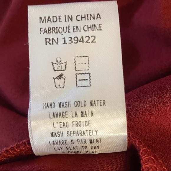 TOBI Ava Dress NEW Wine Burgundy Red Bodycon Plunging V Neck Size Small - Picture 12 of 13